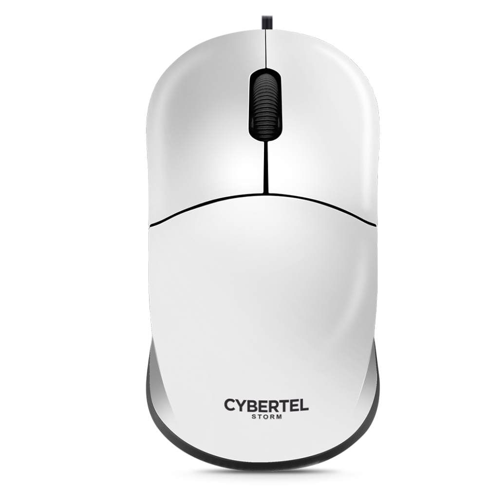 Mouse Óptico Cybertel Storm CYB M103 Alambrico USB 1000 DPI Blanco