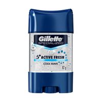 Gel Antitranspirante para Hombre GILLETTE Active Fresh Cool Wave 82g
