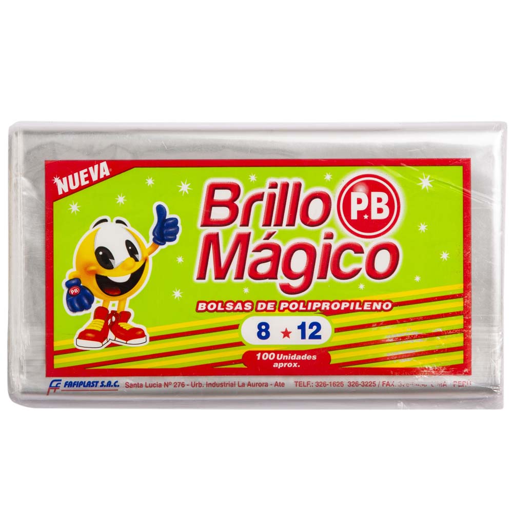 Bolsa PB Brillo Mágico 8x12un x100un