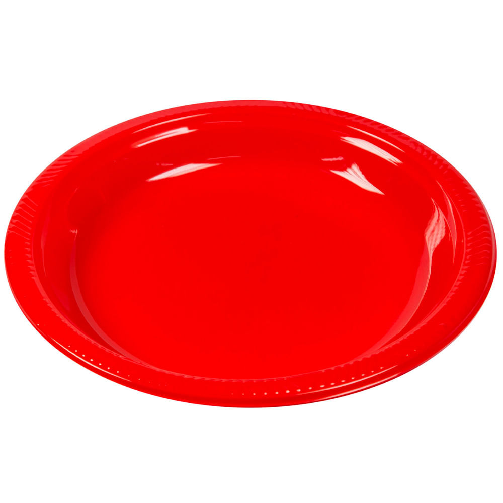 Plato OLEGO N9 Rojo x12un
