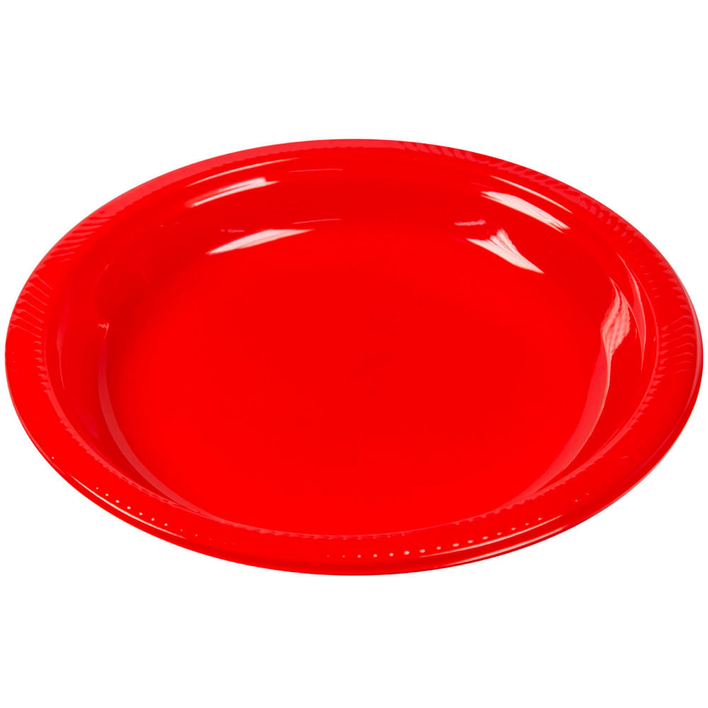 Plato OLEGO N7 Rojo x12un