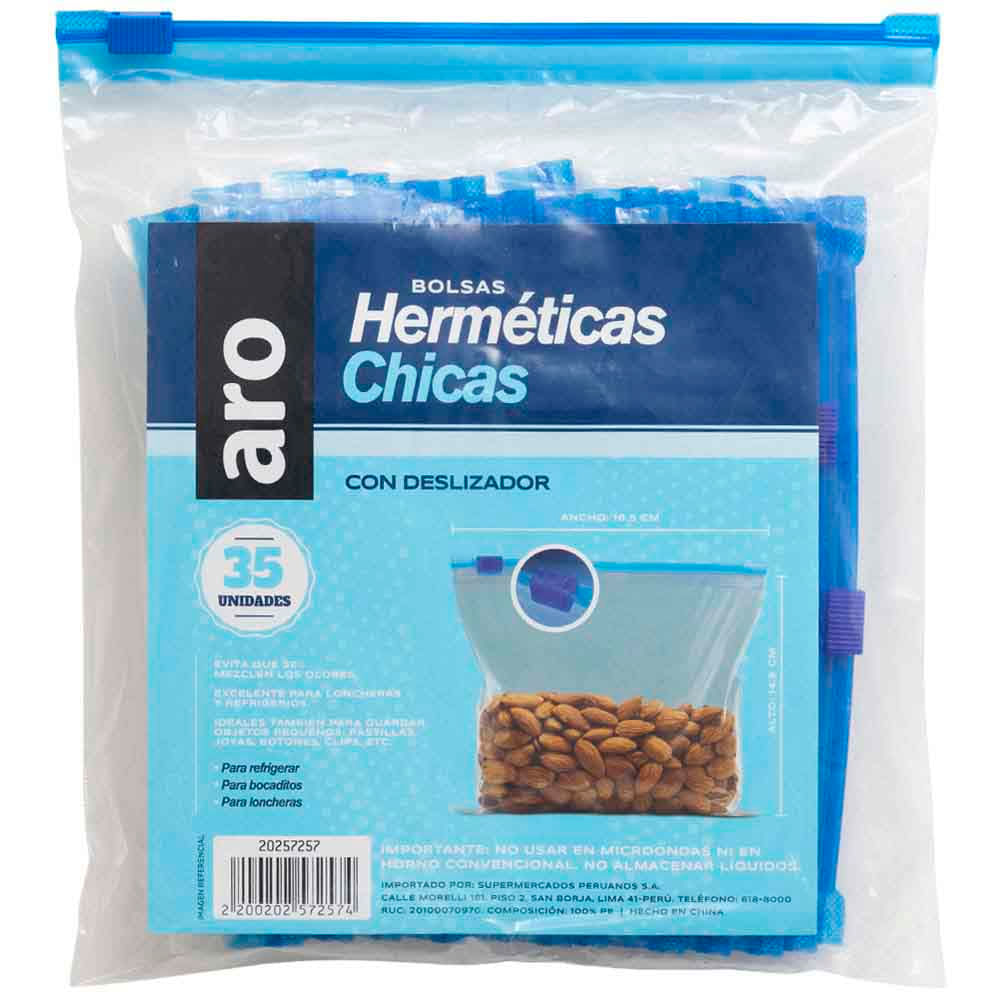 Bolsas Herméticas ARO con Cierre C 35un