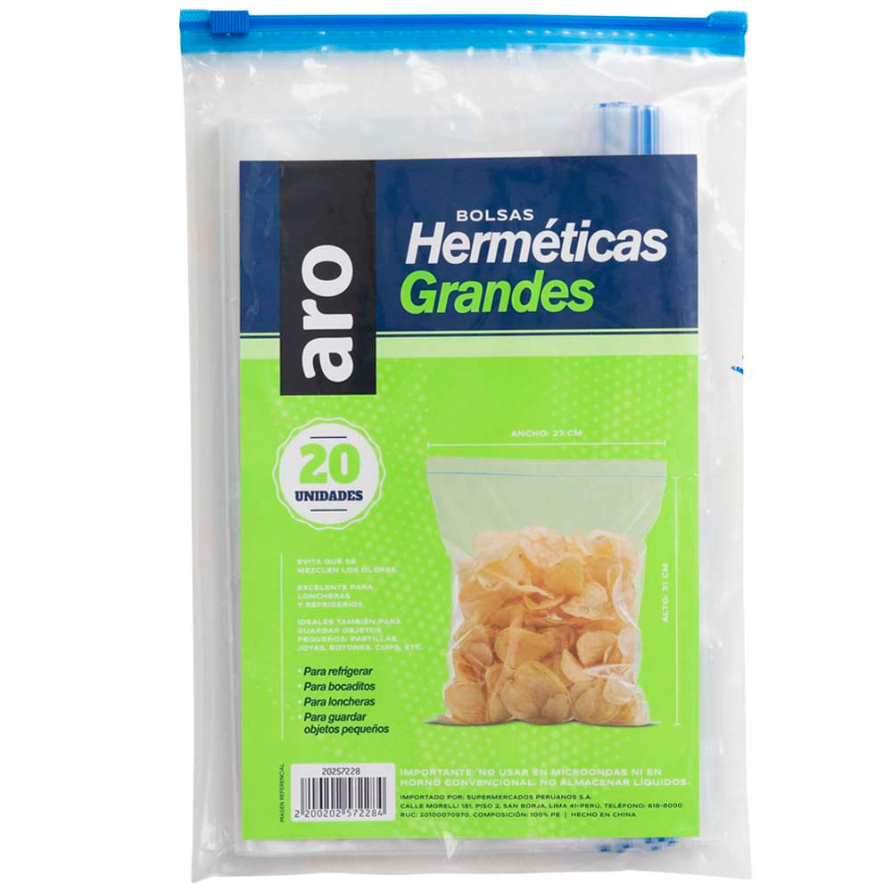 Bolsas Herméticas ARO Grande x20un