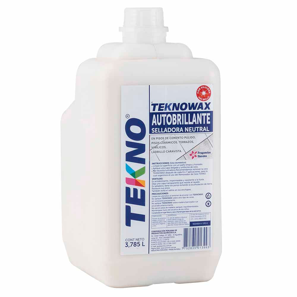 Selladora Neutral Autobrillante TEKNO Botella 3.78L
