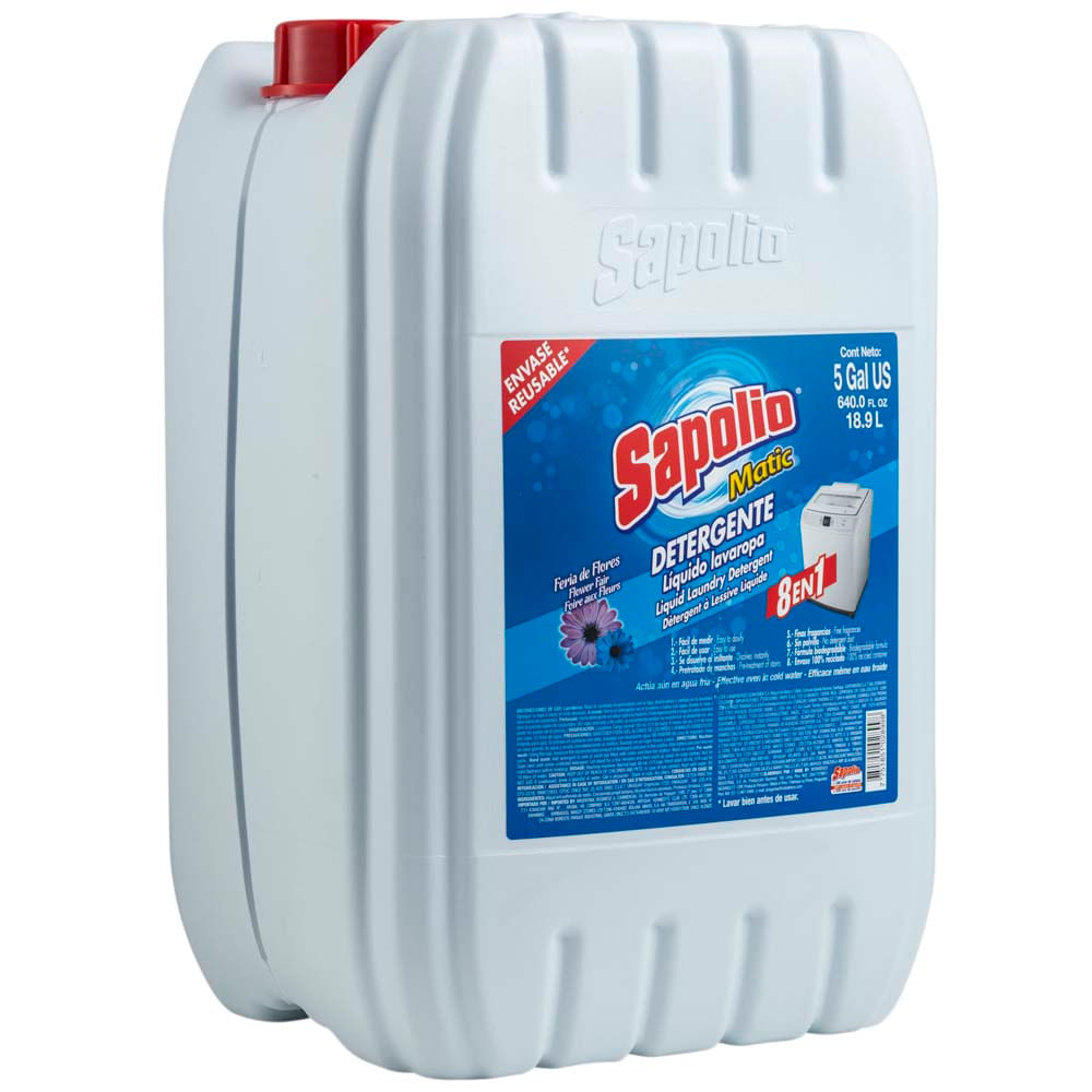 Detergente Líquido SAPOLIO Floral Galonera 5L