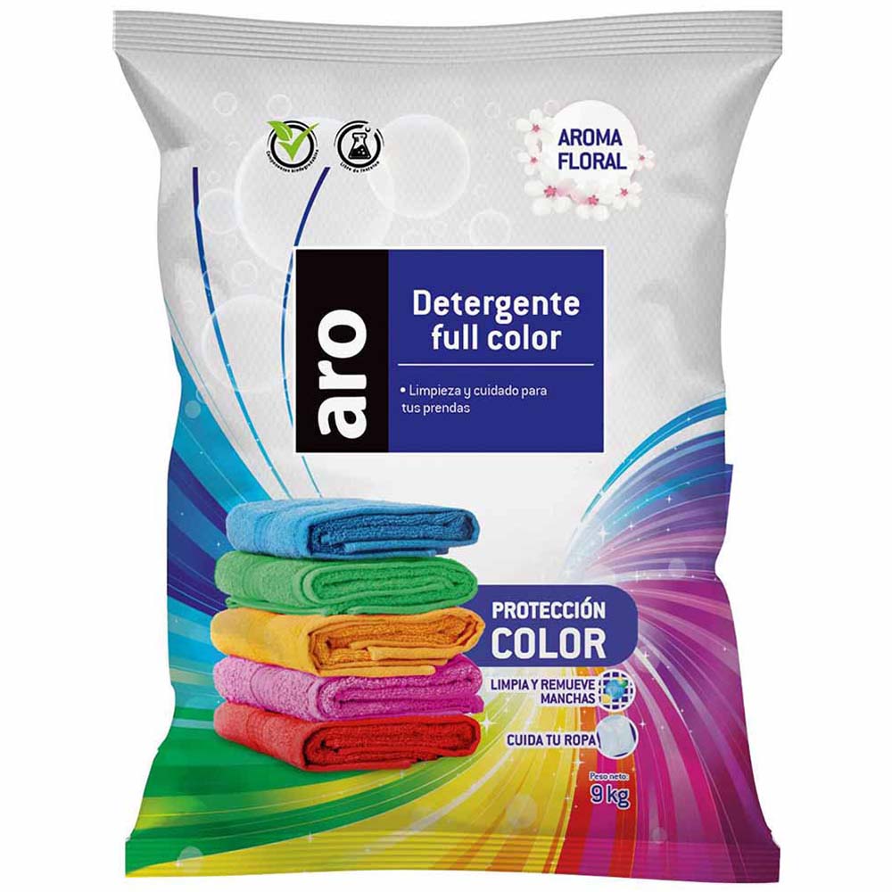 Detergente ARO Full Color Bolsa 9Kg