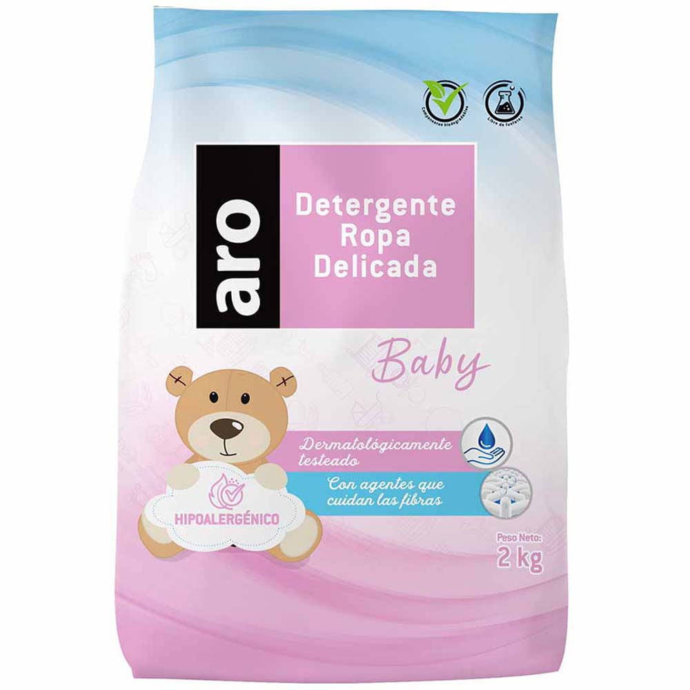 Detergente ARO Bebé Ropa Delicado Bolsa 2Kg