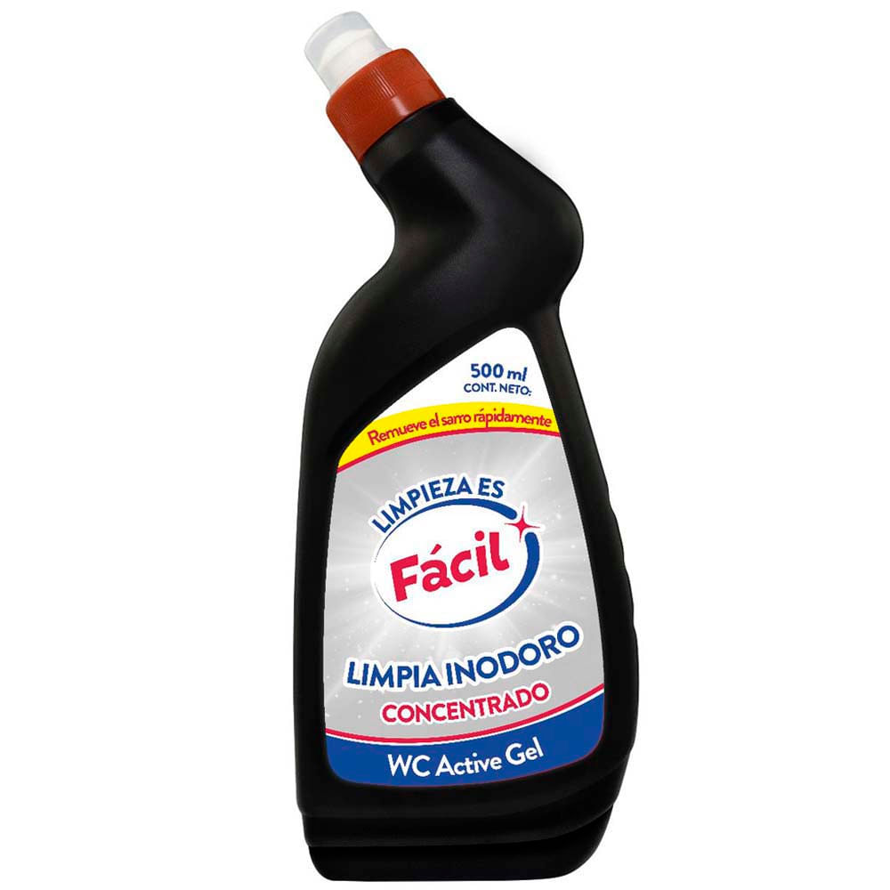 Limpia Inodoro FÁCIL WC Active Gel Botella 500ml