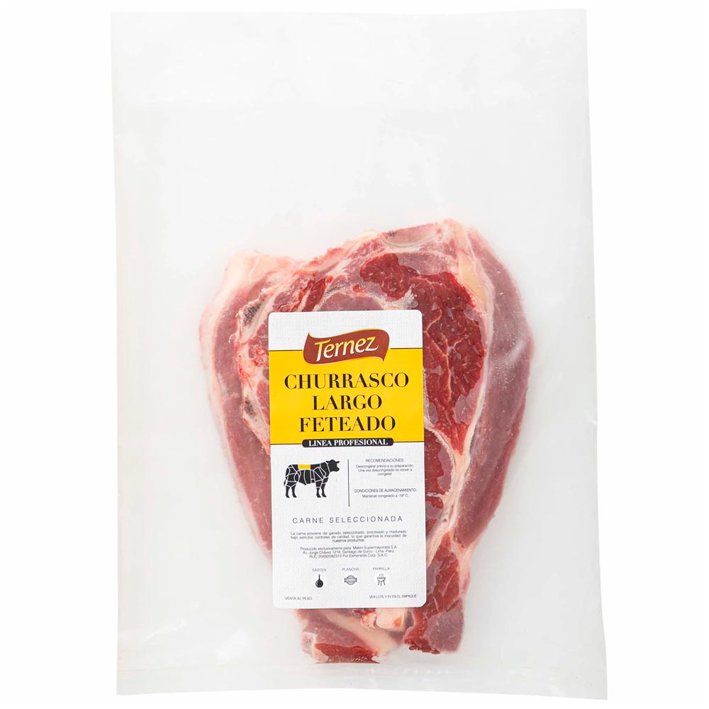 Churrasco Largo Vacuno TERNEZ x kg