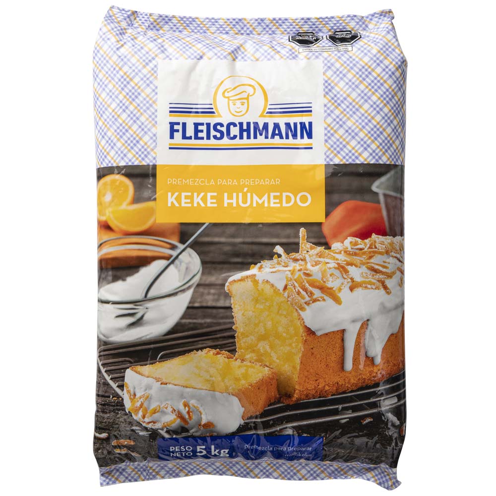 Premezcla para Preparar Keke Húmedo FLEISCHMANN Bolsa 5Kg