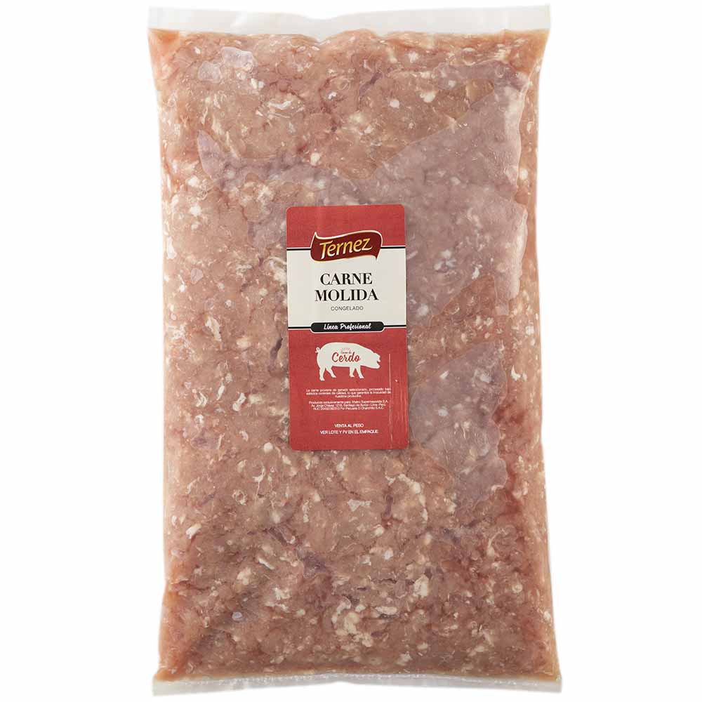 Carne Molida de Cerdo Congelado TERNEZ x kg