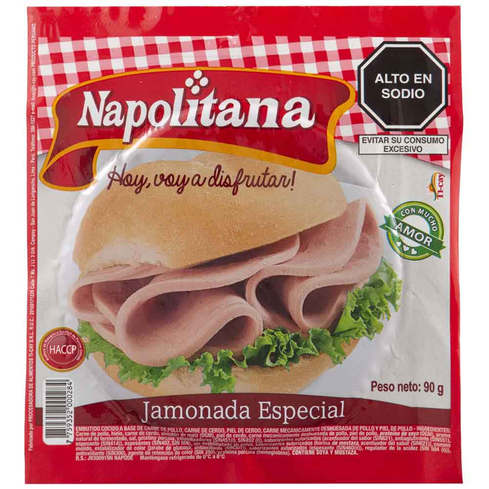 Jamonada Especial Tajadas NAPOLITANA Paquete 90g