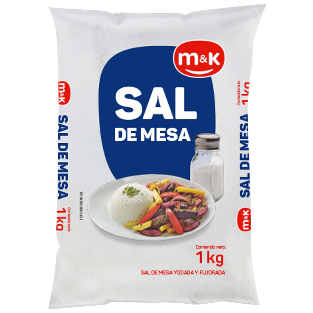 Sal de Mesa M&K Bolsa 1Kg