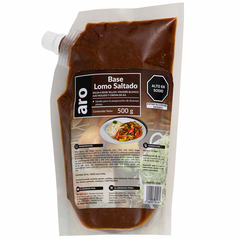 Base Lomo Saltado ARO Doypack 500g