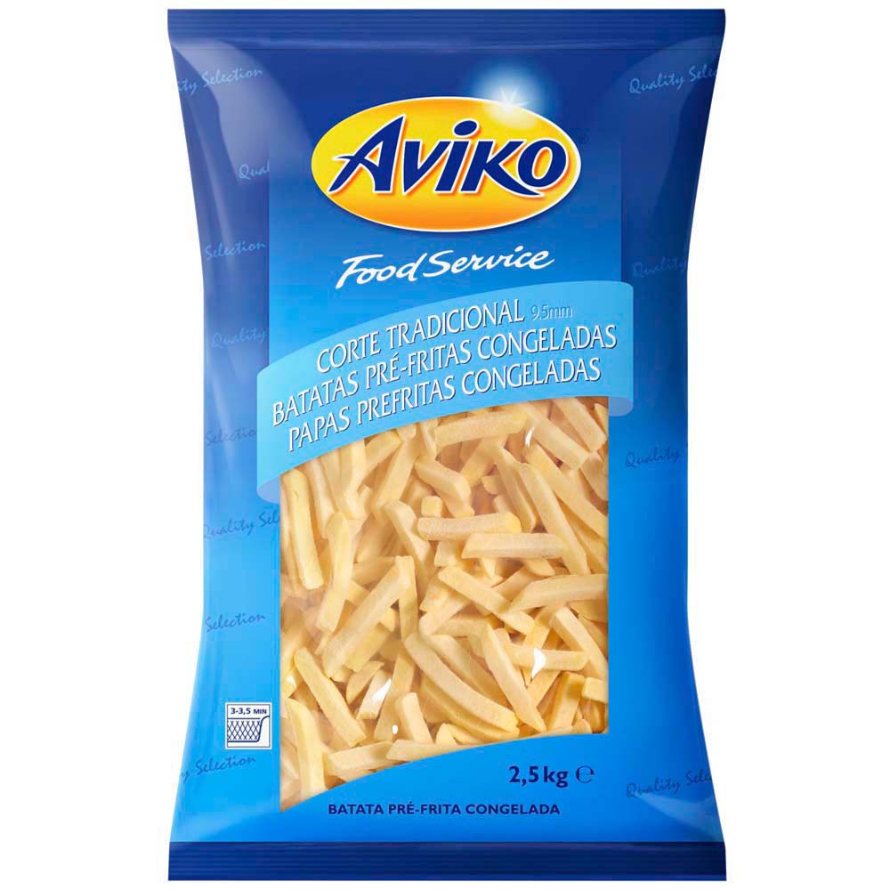 Papa Prefrita Congelada AVIKO 9.5 Bolsa 2.5Kg