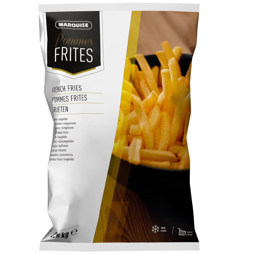 Papa Prefrita Congelada MARQUISE 10x10 Bolsa 2.5Kg