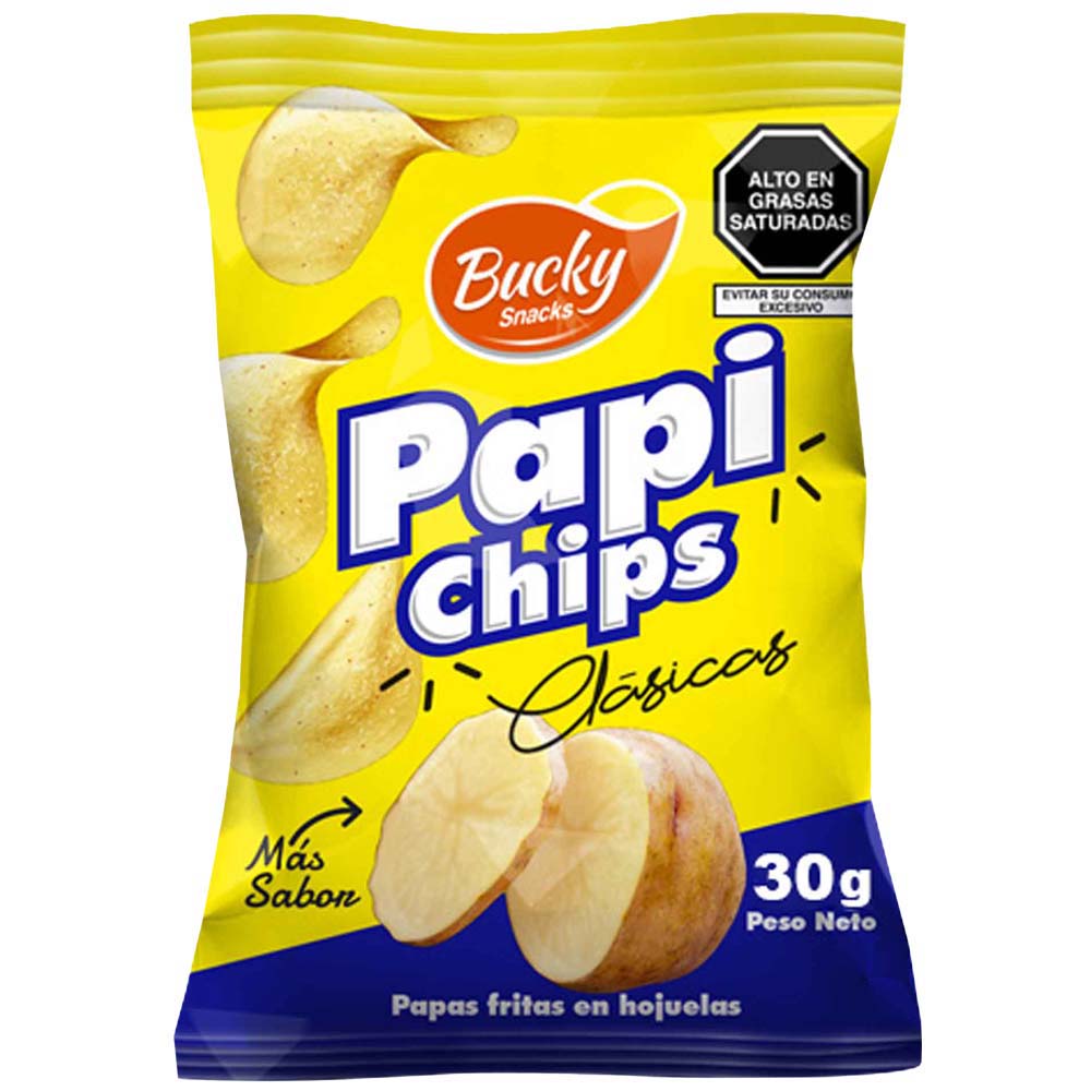 Papi Chips Clásicas BUCKY Bolsa 30g