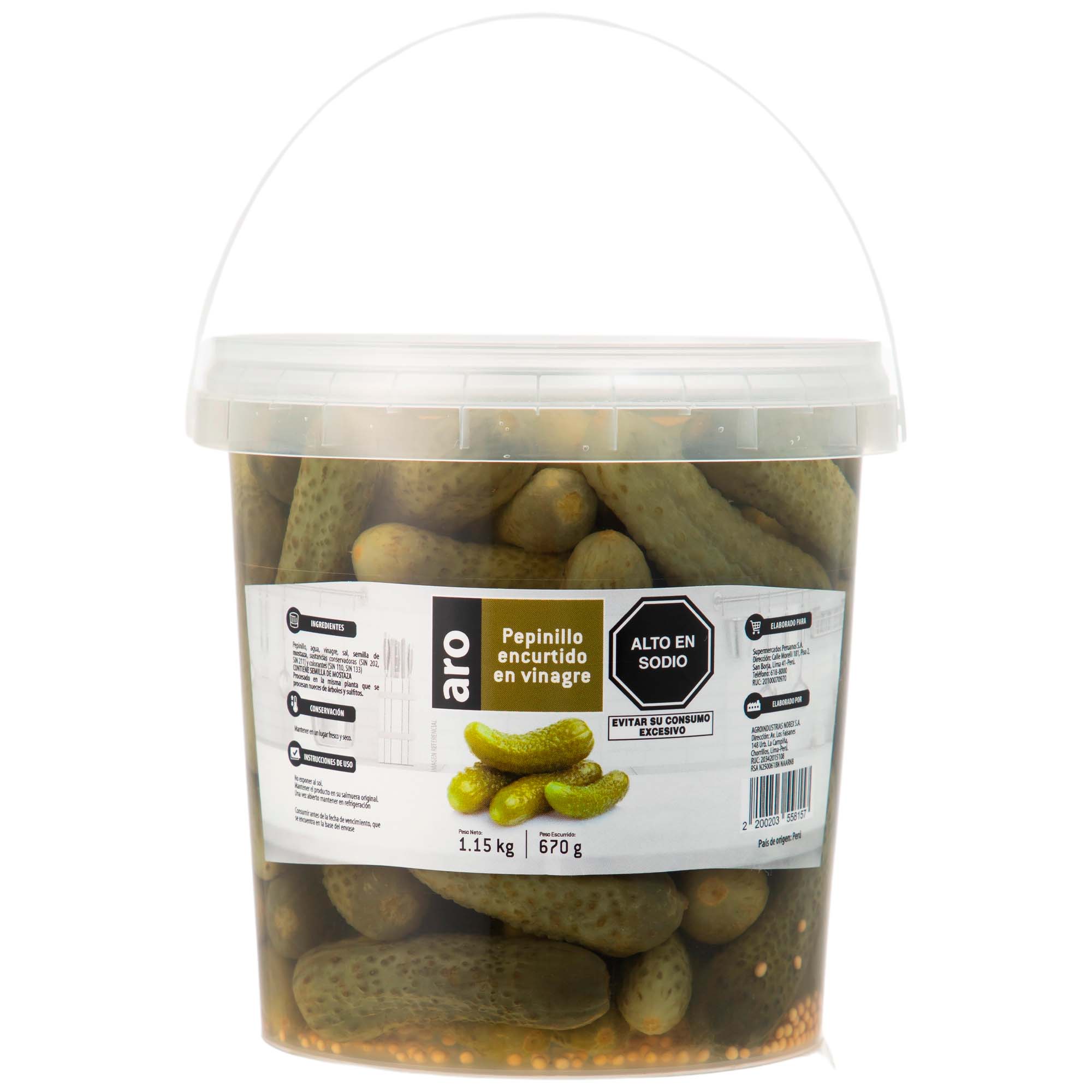 Pepinillo Encurtido ARO Bolsa 1150g