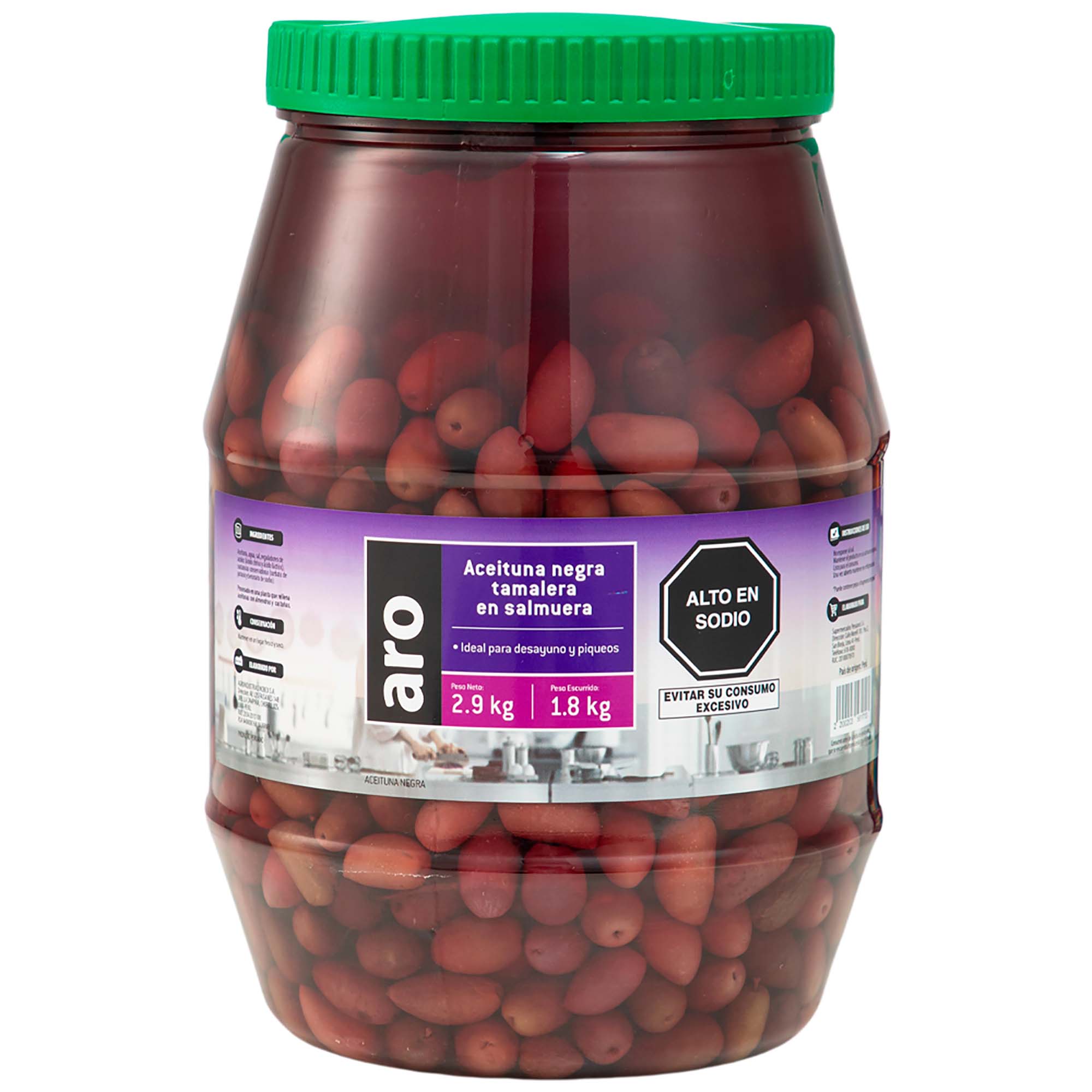 Aceituna Negra Tamalera ARO Bidón 2.9Kg