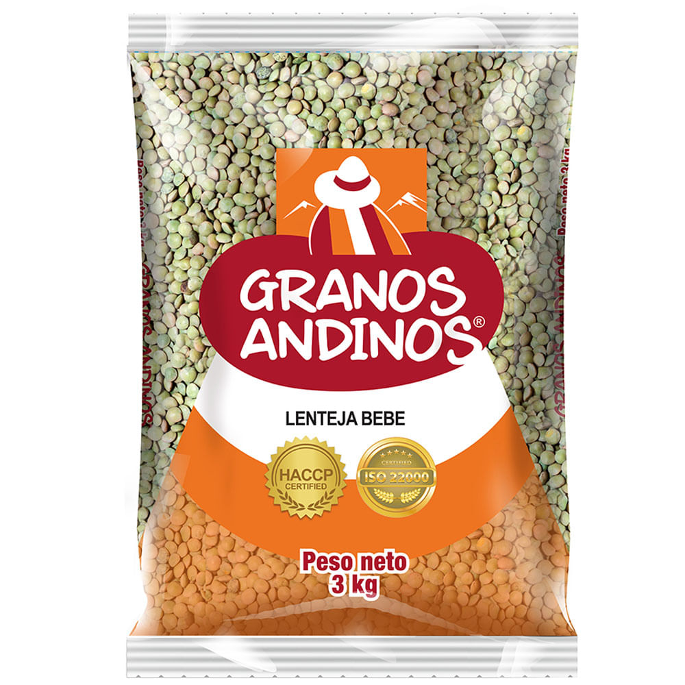 Lenteja Bebé GRANOS ANDINOS Bolsa 3Kg