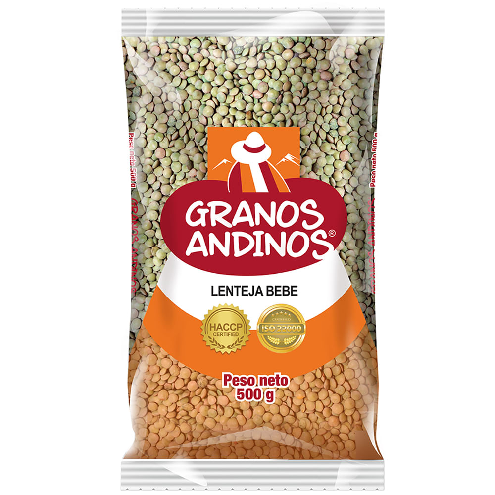 Lenteja Bebé GRANOS ANDINOS Bolsa 500g
