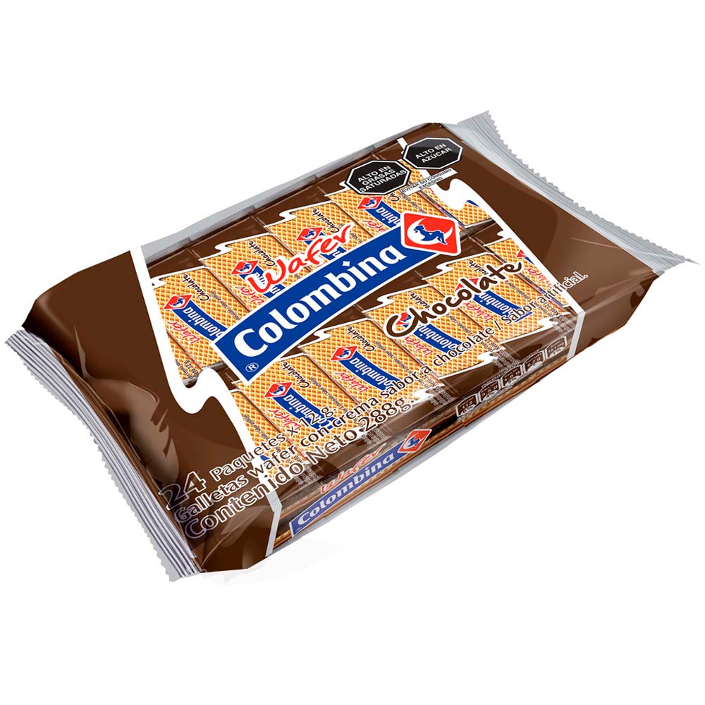 Wafer de Chocolate COLOMBINA Paquete 288g