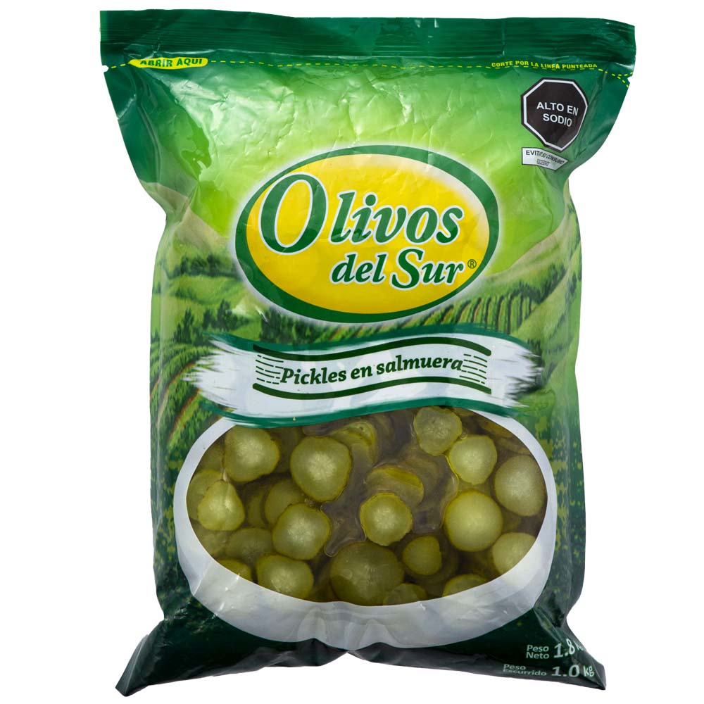 Pickles Dill OLIVOS DEL SUR Caja 1Kg