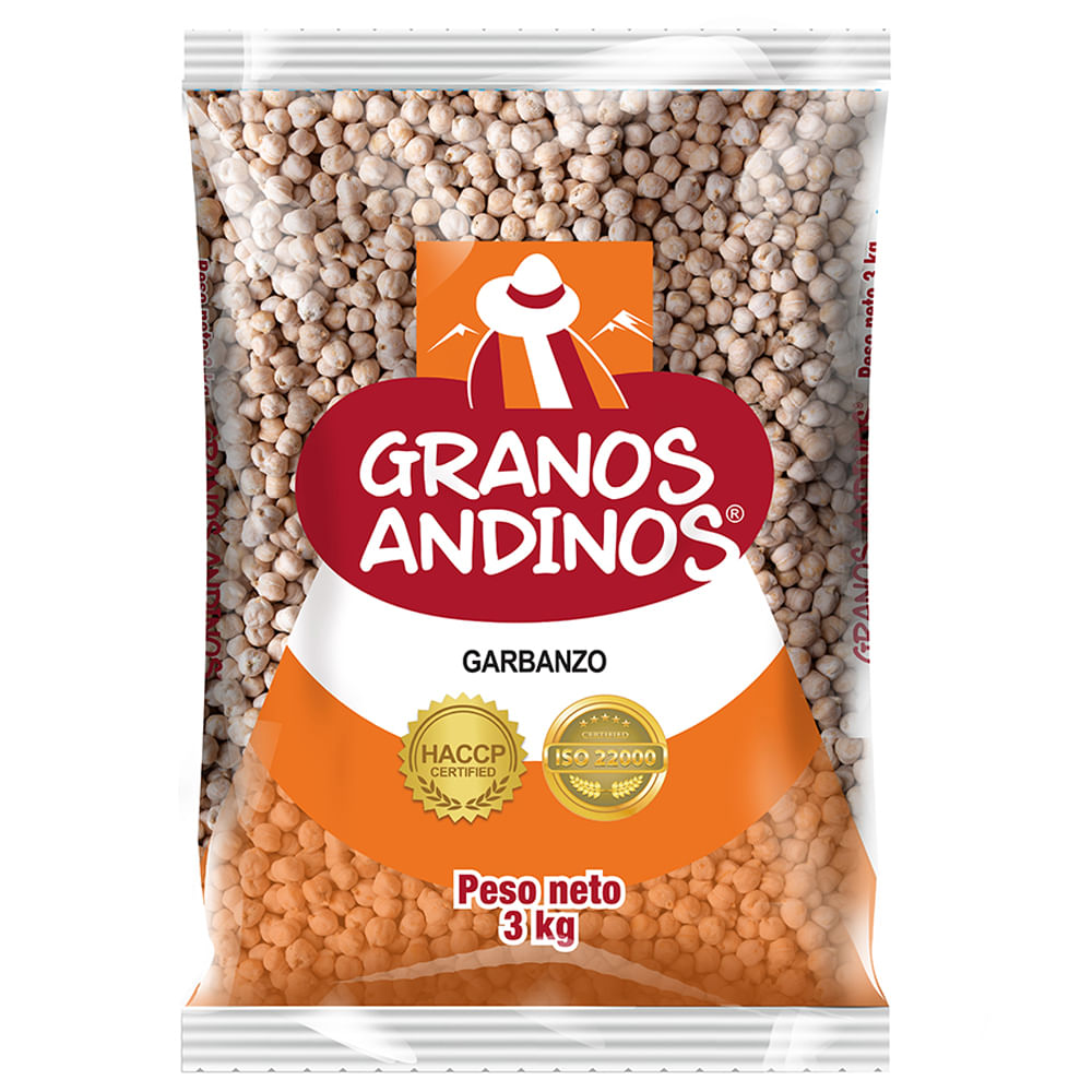 Garbanzo GRANOS ANDINOS Bolsa 3Kg