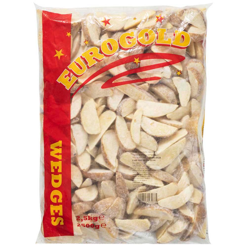 Papa Prefrita Congelada EUROGOLD Wedges Bolsa 2.5Kg