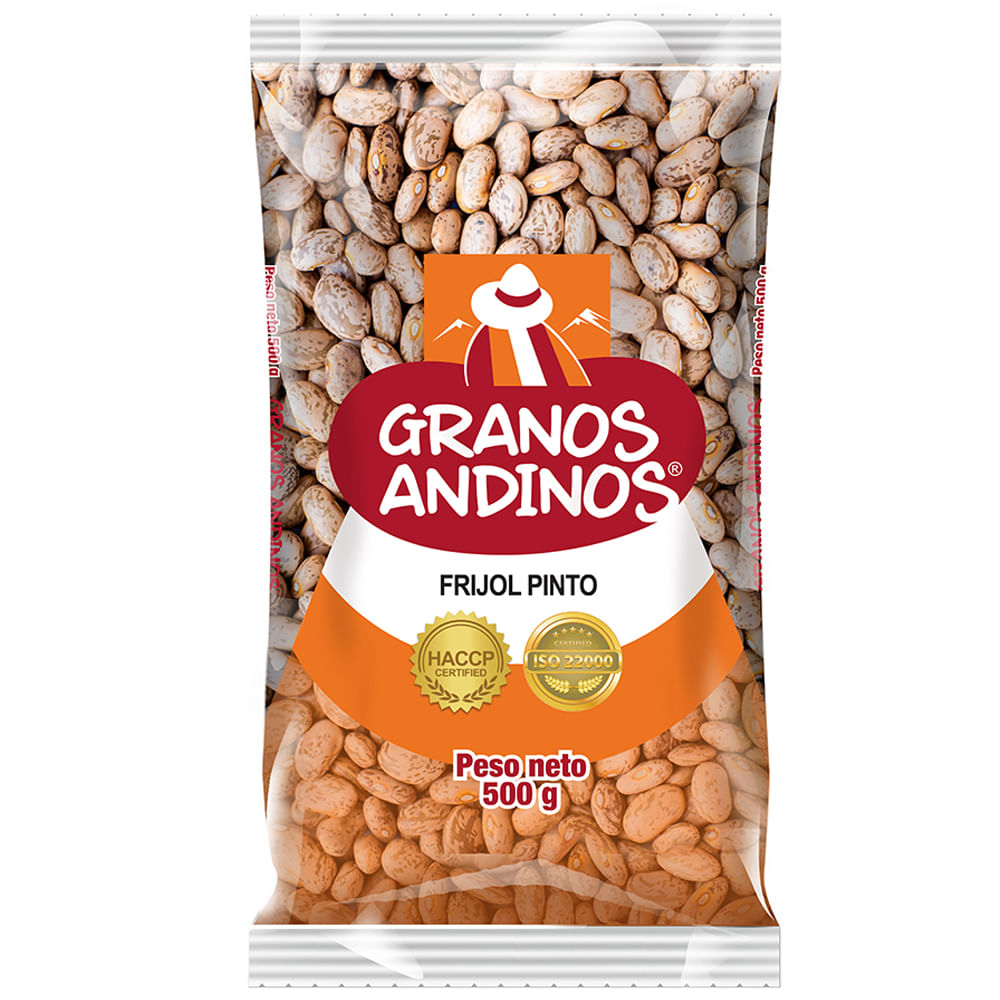 Frijol Pinto GRANOS ANDINOS Bolsa 500g