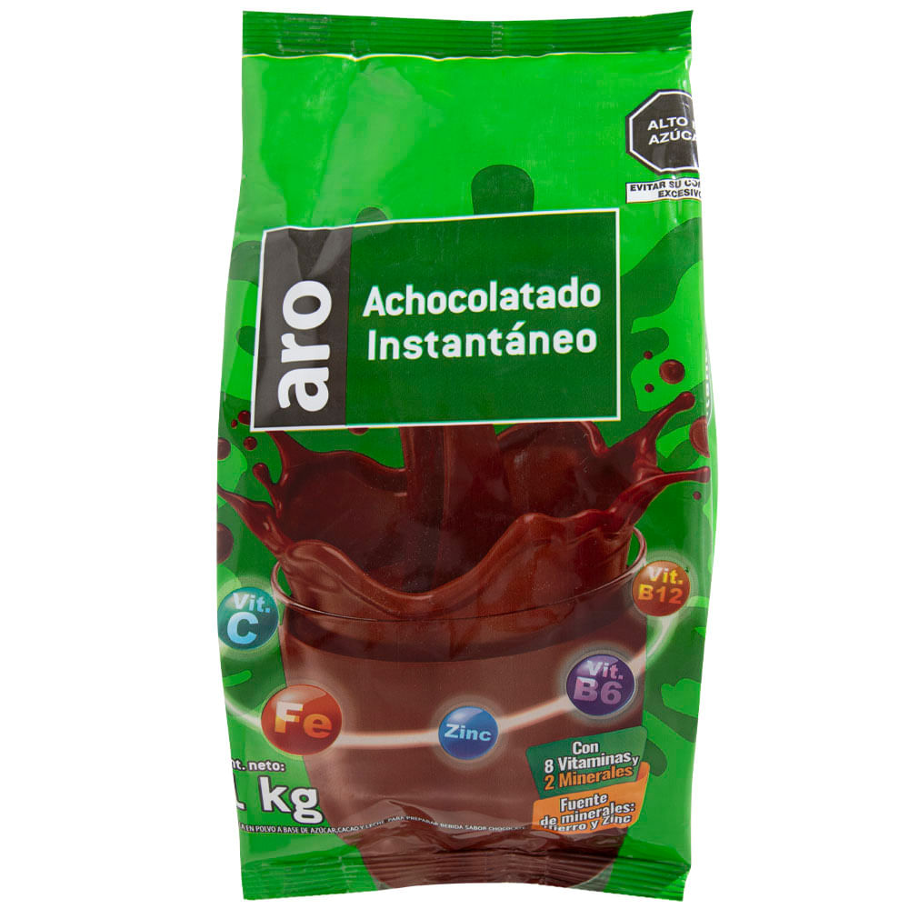 Mezcla en Polvo Achocolatado Instantáneo ARO Bolsa 1Kg