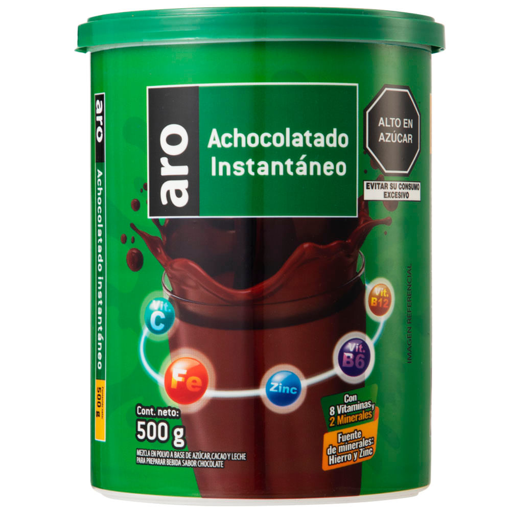 Mezcla en Polvo Achocolatado Instantáneo ARO Frasco 500g