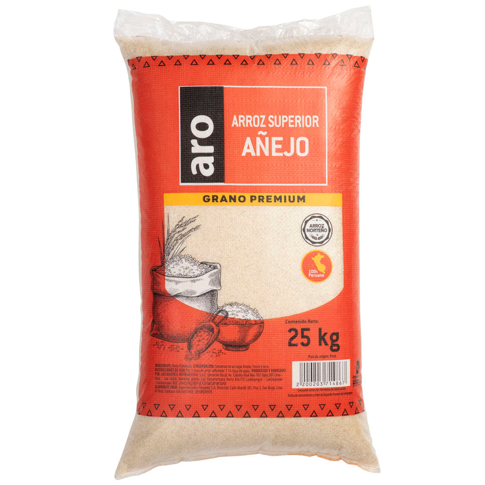 Arroz Superior Añejo ARO Saco 25kg