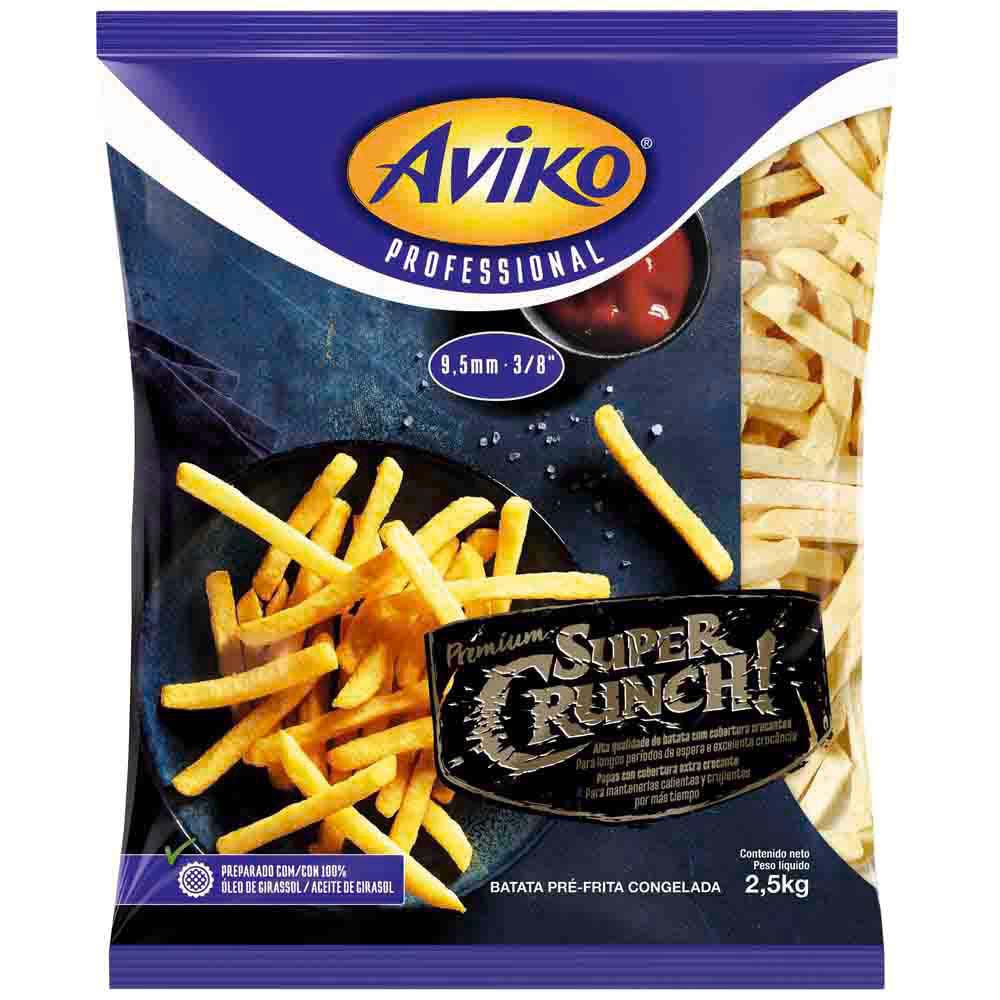 Papa Prefrita Congelada AVIKO Super Crunch 11x11 Bolsa 2.5Kg