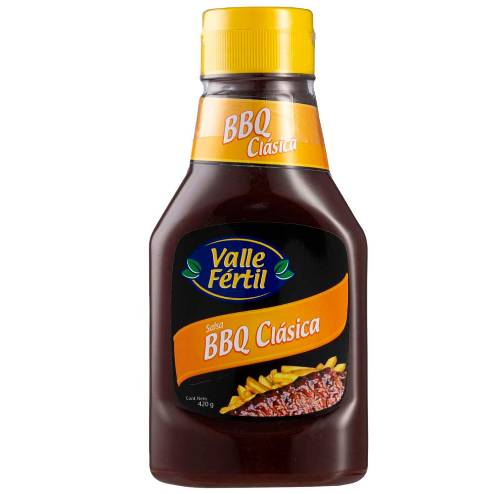 Salsa BBQ Clásica VALLE FERTIL Botella 420g