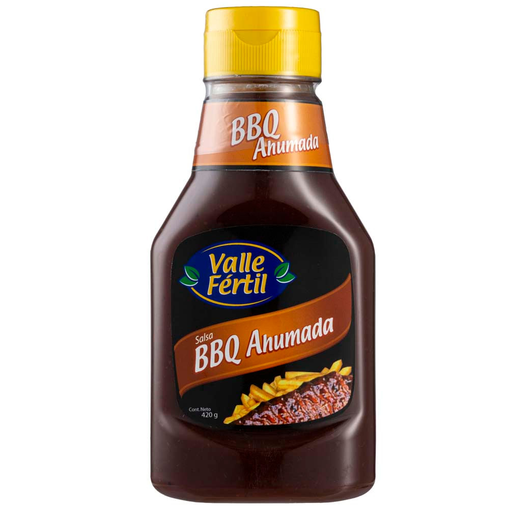 Salsa BBQ Ahumada VALLE FERTIL Botella 420g