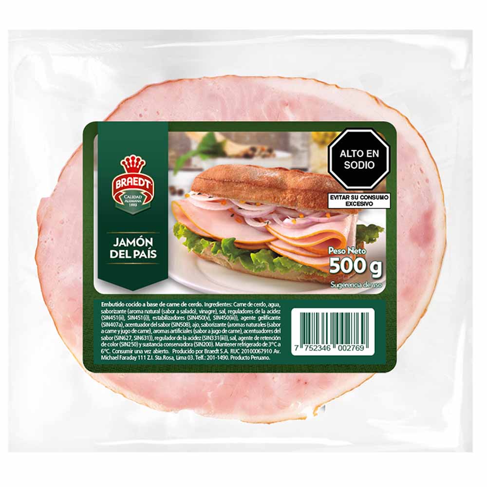 Jamón del País BRAEDT Paquete 500g