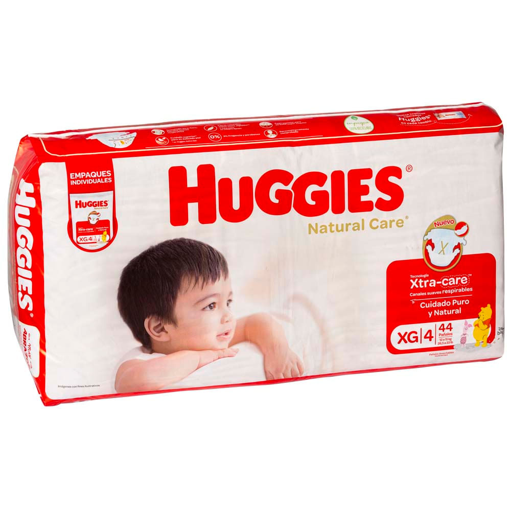 Pañales Nature Care HUGGIES Single Talla XG Paquete 44un