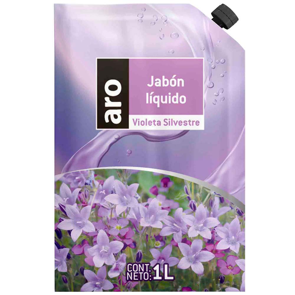 Jabón Cremoso Violeta Silvestre ARO Doypack 1L