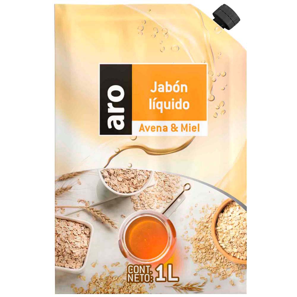Jabón Cremoso Avena y Miel ARO Doypack 1L