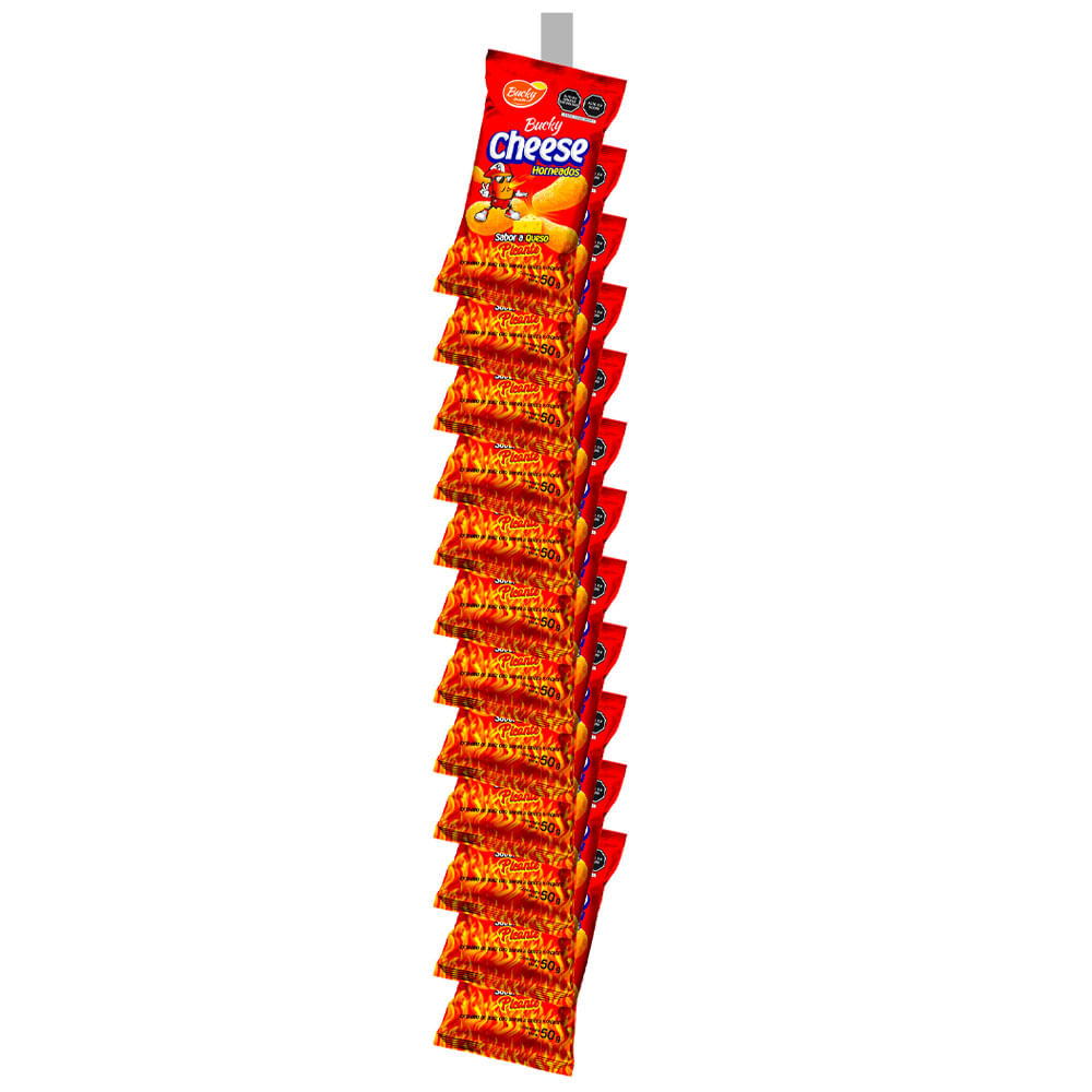 Cheese Queso Picante BUCKY Paquete 12un