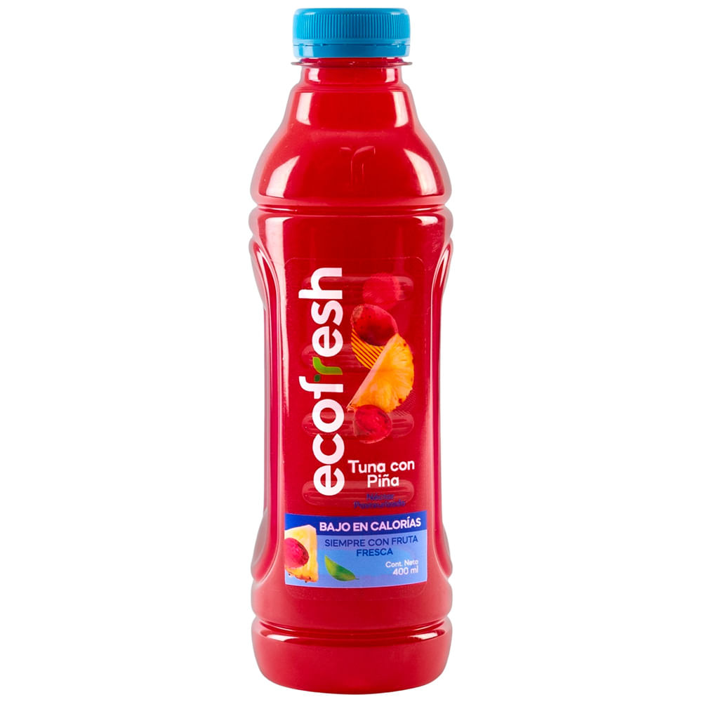 Néctar de Tuna con Piña ECOFRESH Botella 400ml