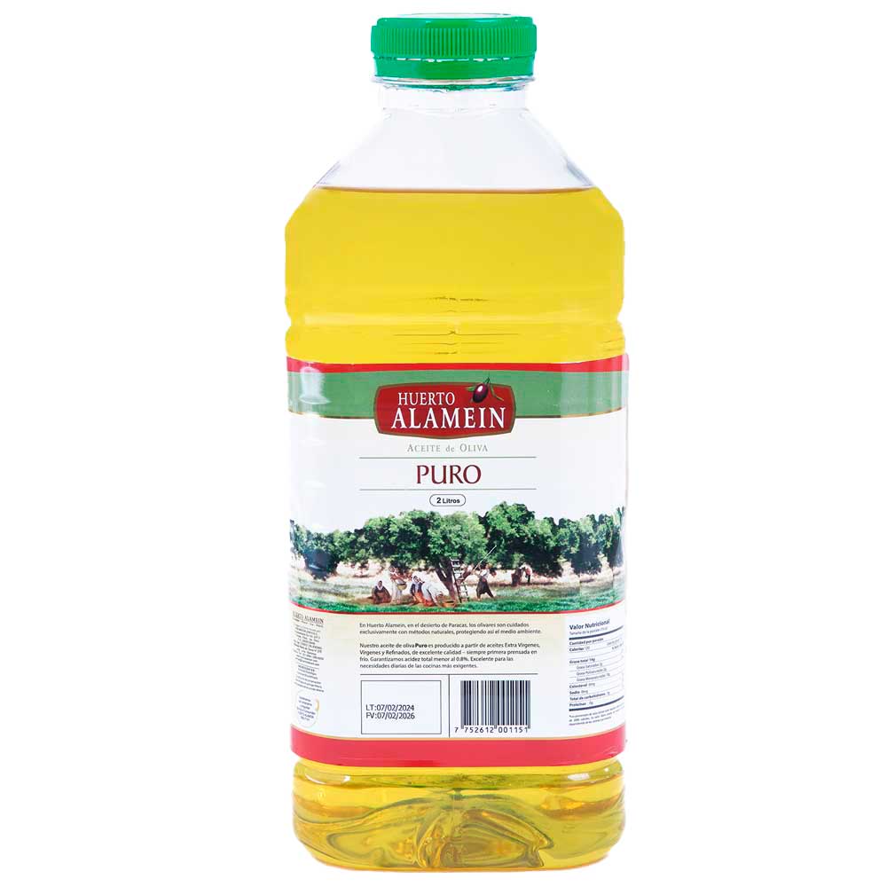 Aceite De Oliva Puro Huerto Alamein Botella 2 L