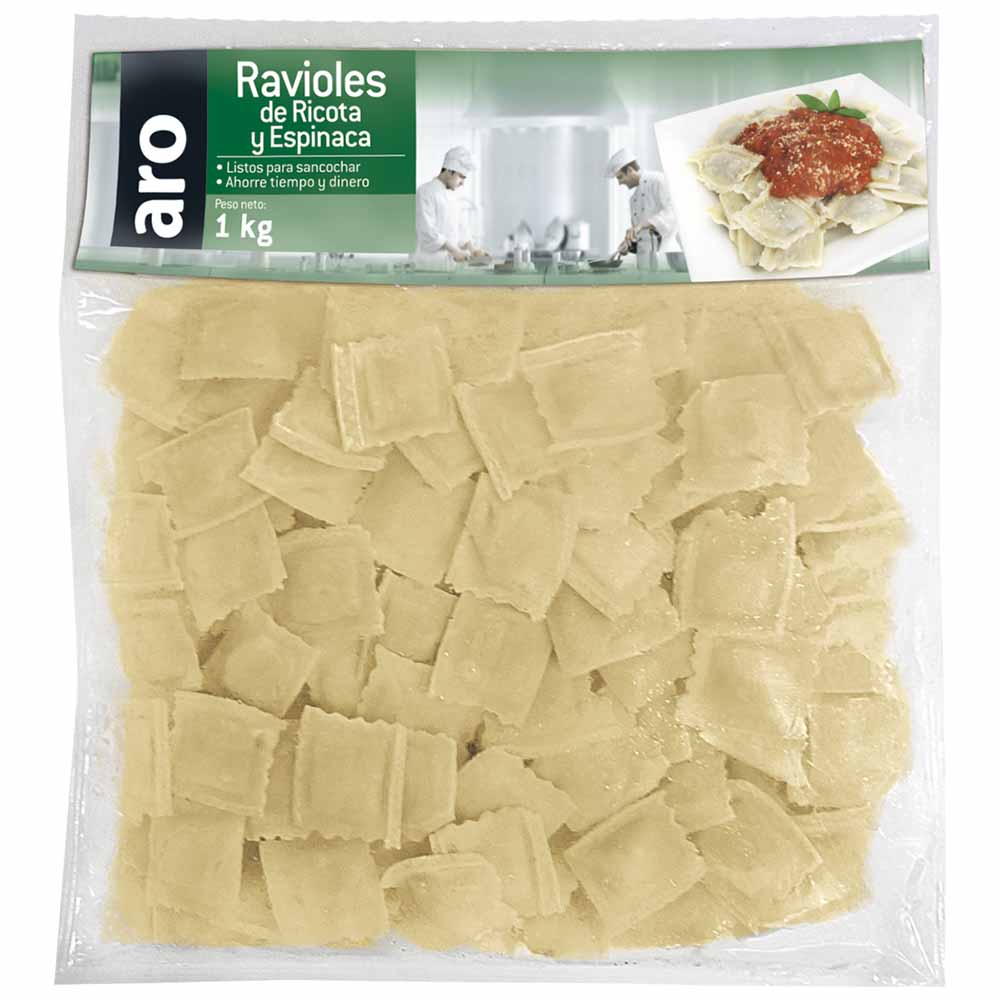 Ravioles Ricota Y Espinaca Aro X 1 Kg