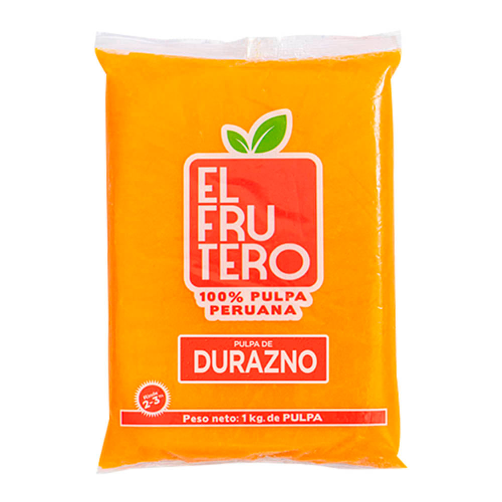Pulpa de Durazno EL FRUTERO x 1Kg