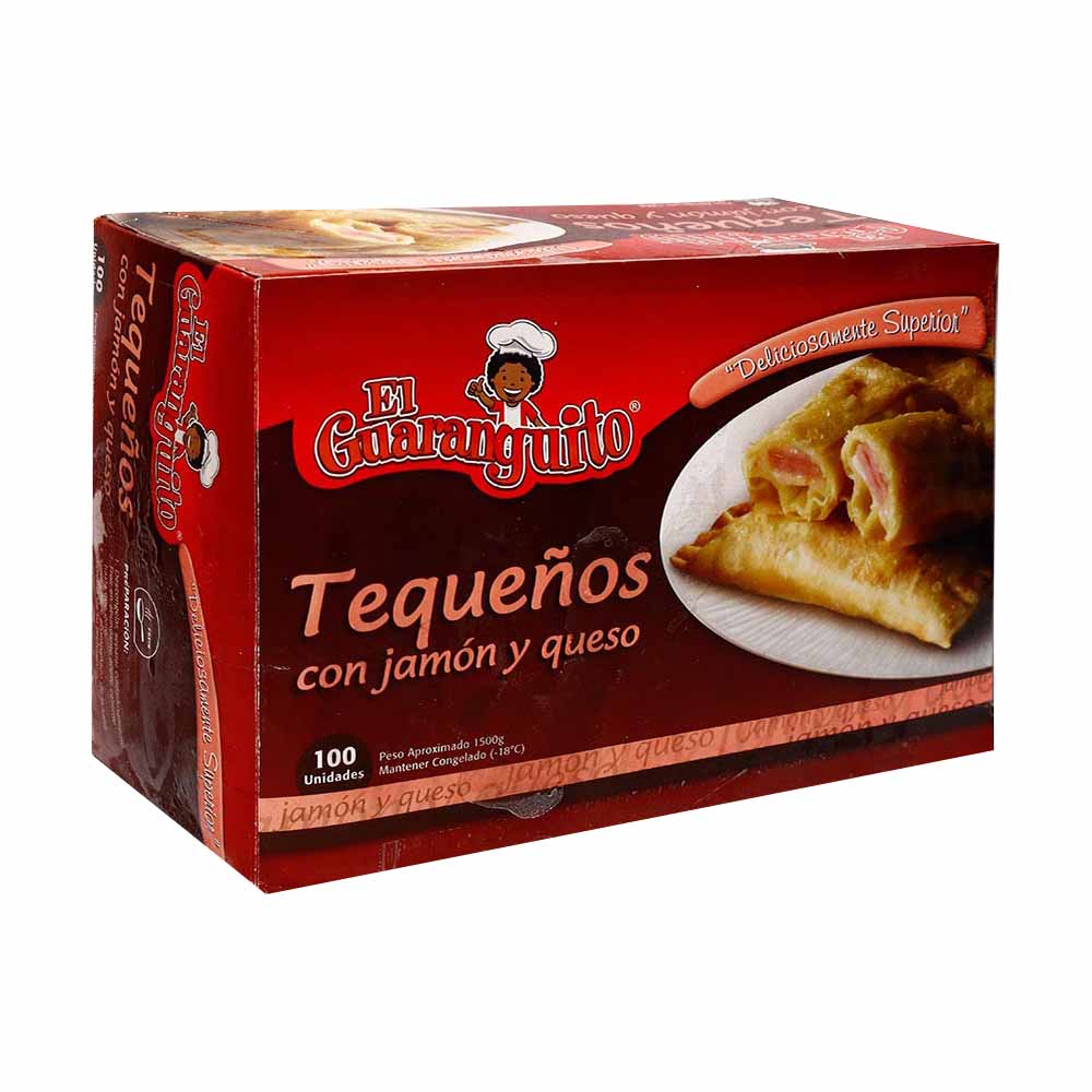 Tequeños de Jamón y Queso EL GUARANGUITO Paquete 12un