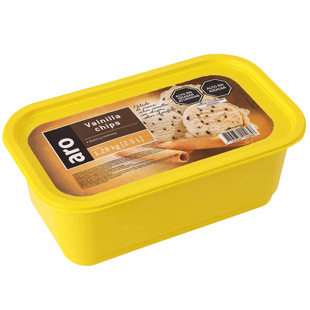 Helado Vainilla Chips ARO 2.5L