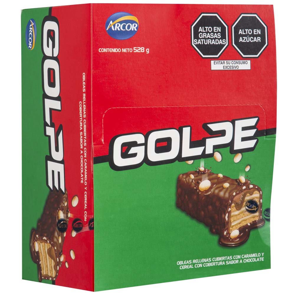 Chocolate GOLPE Paquete 22g 24un