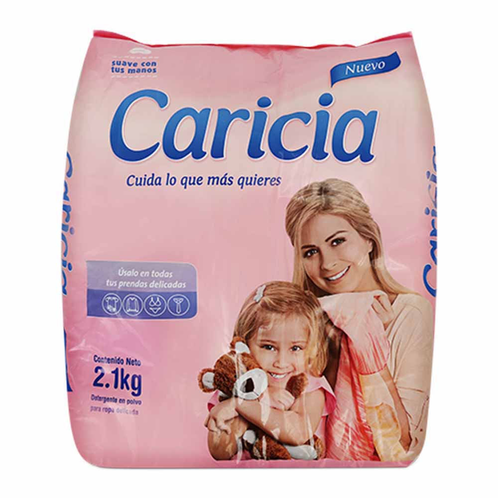 Detergente en Polvo CARICIA para Ropa Delicada Bolsa 2.1Kg