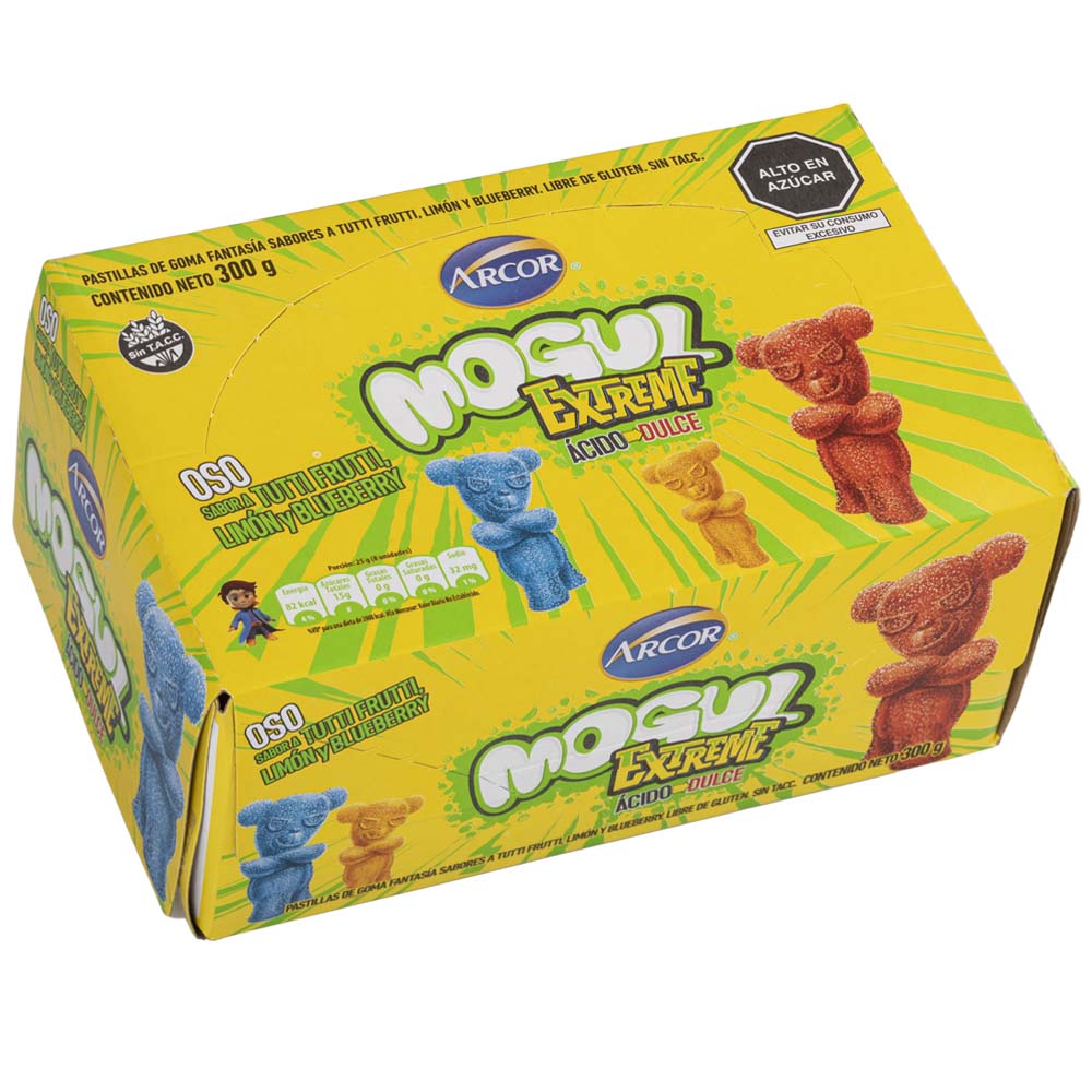Rollo de Gomitas MOGUL Extreme Bolsa 25g Paquete 12un
